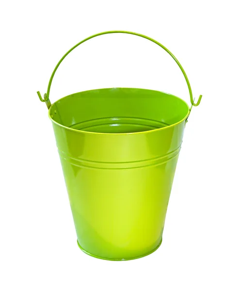 Zelený kbelík — Stock fotografie
