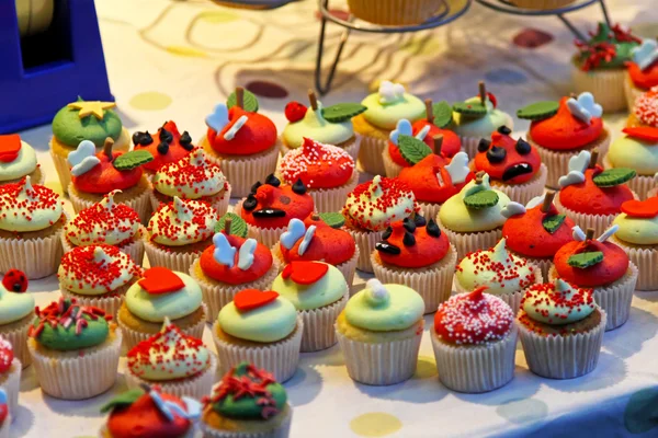 Cupcake dekoráció — Stock Fotó