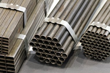 Steel pipes clipart