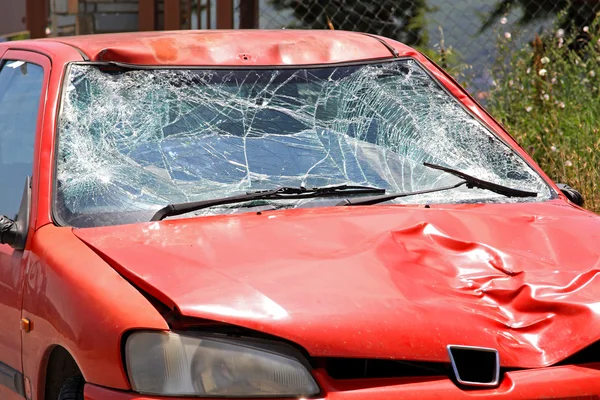 Broken windscreen — Zdjęcie stockowe