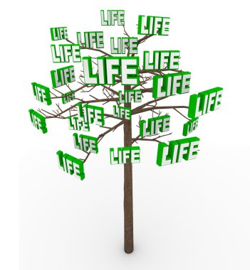 Tree of Life - Natural Growth and Progress in Modern Living clipart