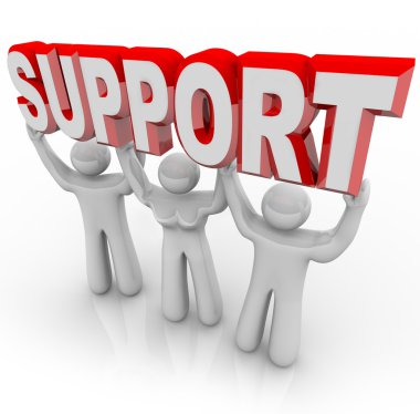 Support Lifting Your Burden in Difficult Times clipart