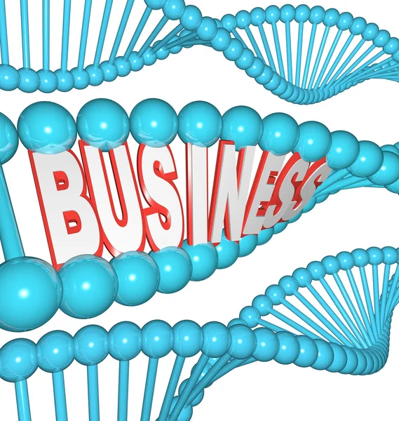 Бизнес в вашей ДНК унаследованная тяга к успеху — стоковое фото