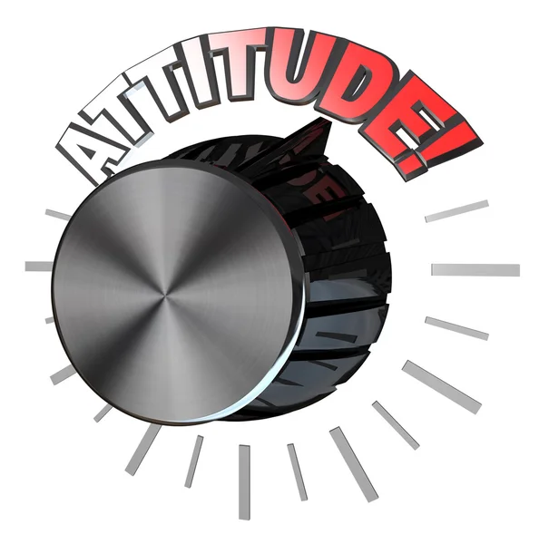 Attitude Volume Knob Turned to Highest Level to Succeed — Stock Photo, Image