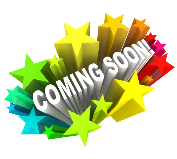 Coming Soon Announcement of New Product or Store Opening — Stock Photo, Image