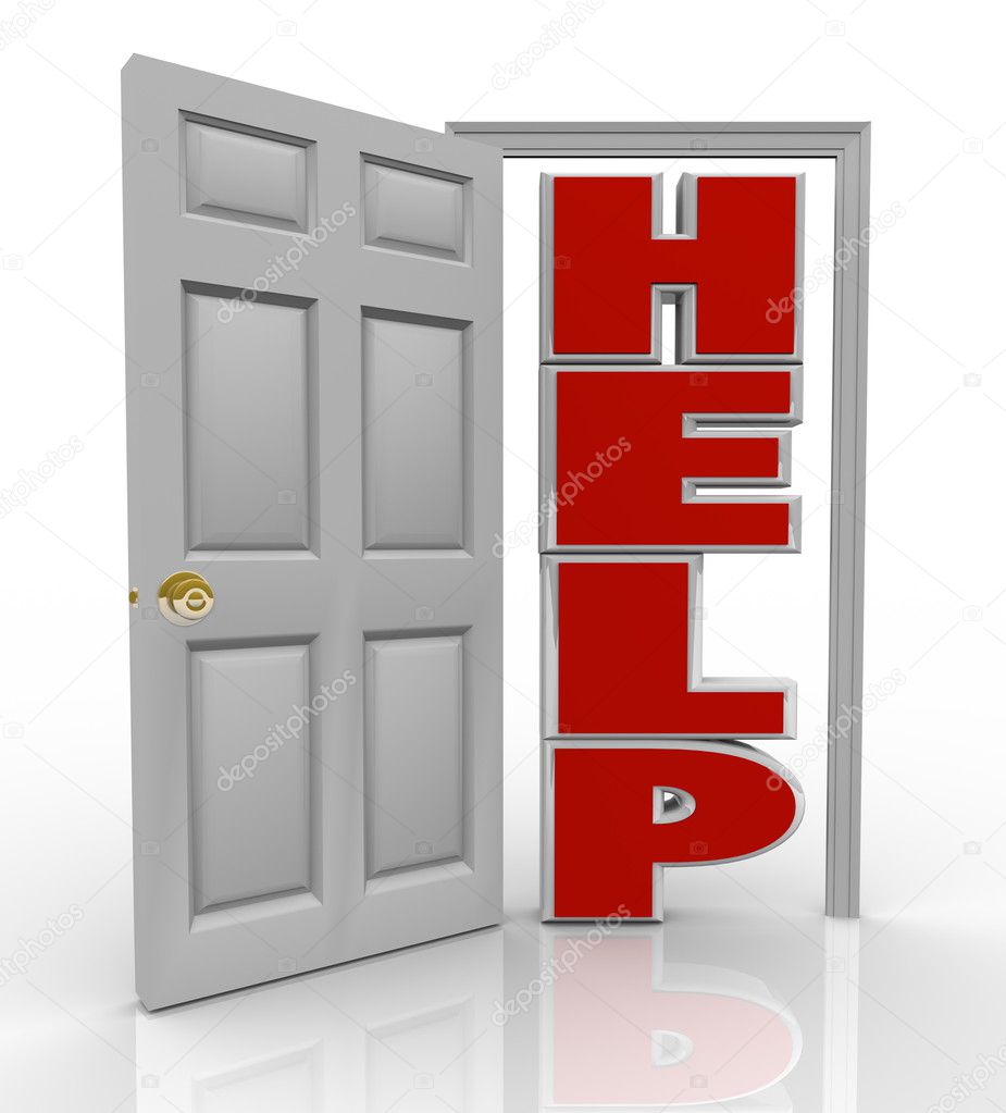 Help Door Opening to Support and Assistance
