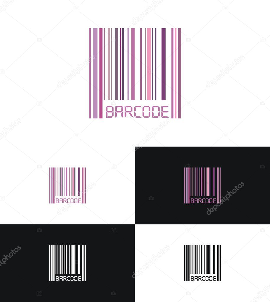 Barcode Logo - Abstract Vector Logotype for Your business projects. Perfect for websites, business cards, company stationery and others!