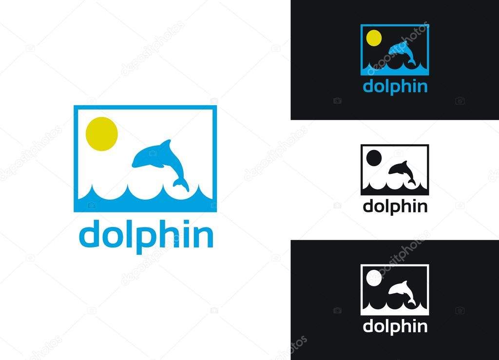 Dolphin Logo - Vector Logotype for Your business projects. Perfect for websites, business cards, company stationery and others!
