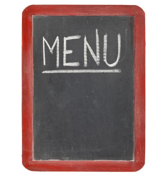 Menu blackboard sign — Stock Photo, Image