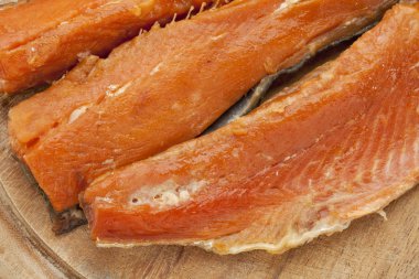 Smoked Yukon salmon clipart