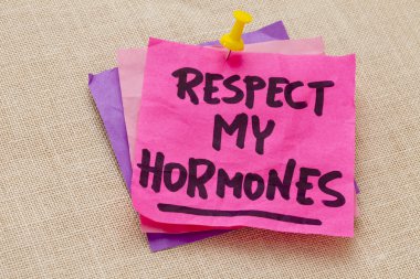 Respect my hormones warning clipart