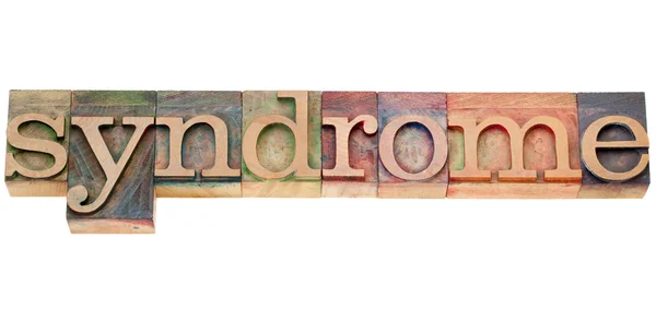 Síndrome palabra en tipografía —  Fotos de Stock