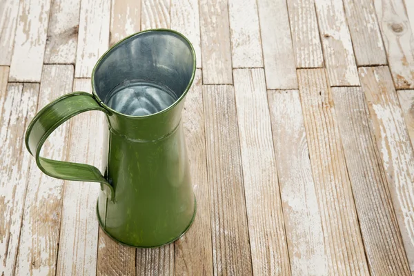 Vintage metal water pitcher — Stock Photo, Image