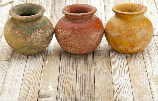Rustic clay pots — Stock Photo, Image