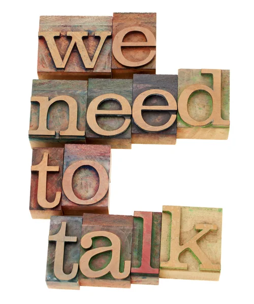 We need to talk request — Stock Photo, Image