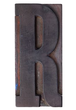 Antique letter R