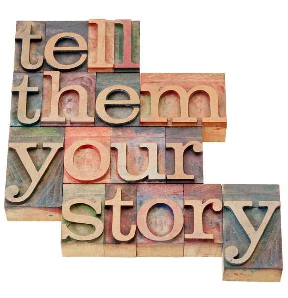Tell them your story — Stock Photo, Image