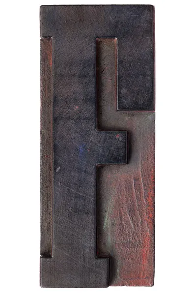 Античная буква f — стоковое фото