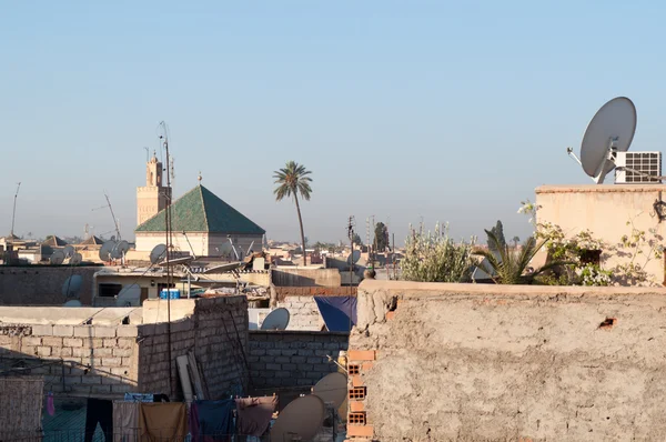 马拉喀什，摩洛哥的屋顶 — 图库照片
