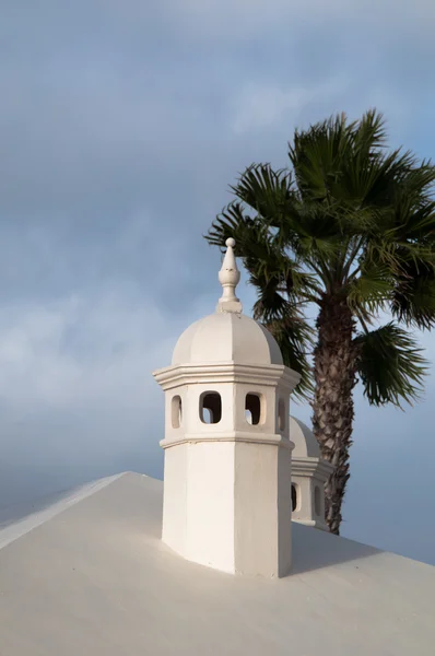 stock image Typical Lanzarote Chimneys