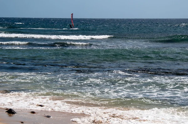 Windsurfer em Lanzarote — Fotografia de Stock