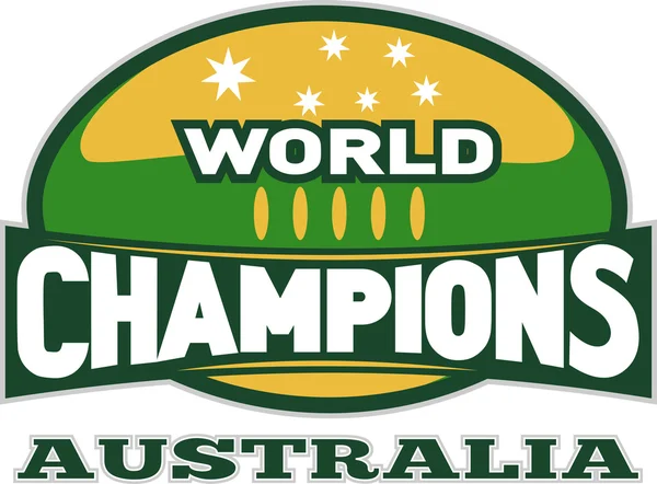 Campeones del mundo de rugby australia — Foto de Stock