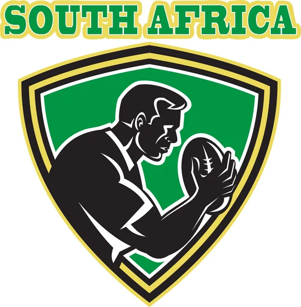Rugby player South Africa shield — Stock Photo, Image