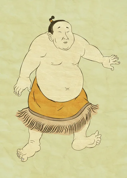 Japanska sumobrottare — Stockfoto