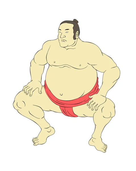 Japanese sumo wrestler — Stock Photo, Image