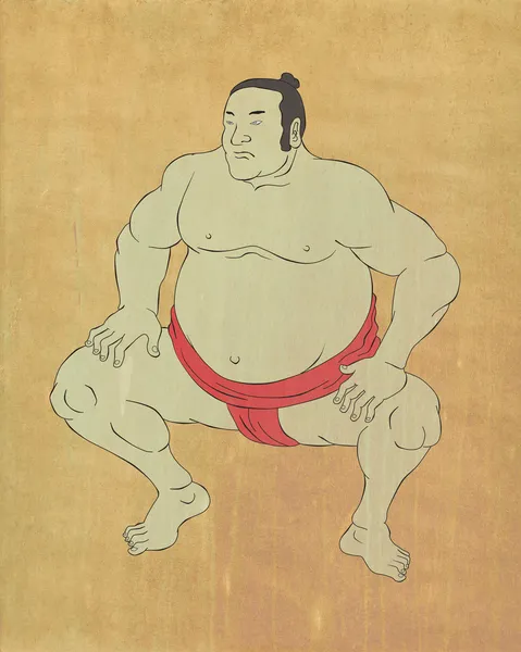 Japoński zapaśnik sumo — Zdjęcie stockowe