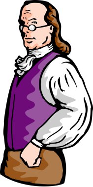 Benjamin Franklin gentleman clipart