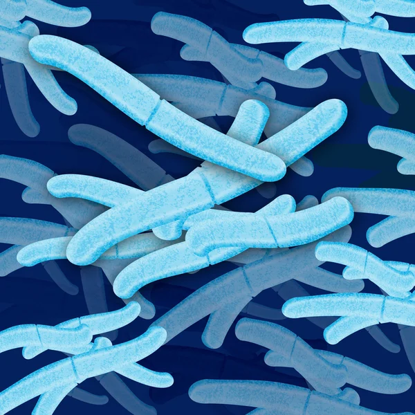 Agrupamento de células bacterianas — Fotografia de Stock