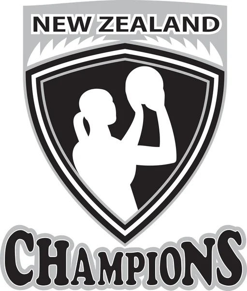 Netball spelare Nya Zeeland champions — Stockfoto