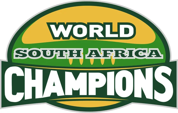 रग्बी बॉल वर्ल्ड चॅम्पियन दक्षिण आफ्रिका — स्टॉक फोटो, इमेज