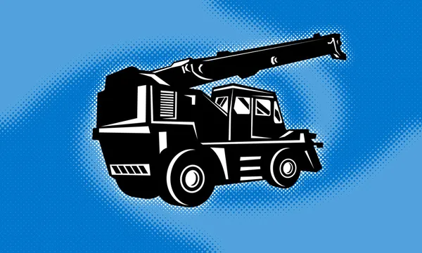 Konstruktion terränggående crane — Stockfoto
