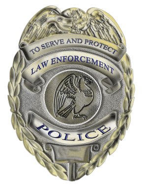 Police sheriff law enforcement badge clipart