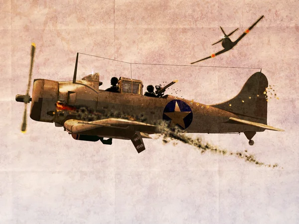 Avión de bombardero de inmersión Dauntless — Foto de Stock