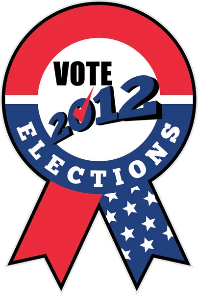 Amerykańskie wybory w usa wstążka kleszcza 2012 — Zdjęcie stockowe