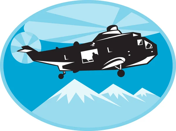 Helikopter helikoptern flygräddningstjänst — Stockfoto