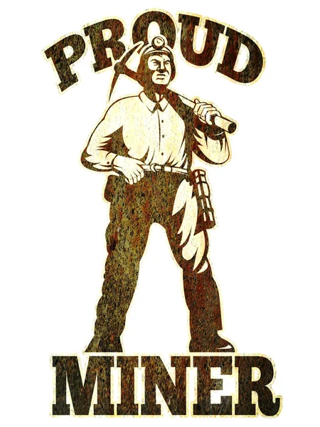Coal miner pick axe retro — Stock Photo, Image