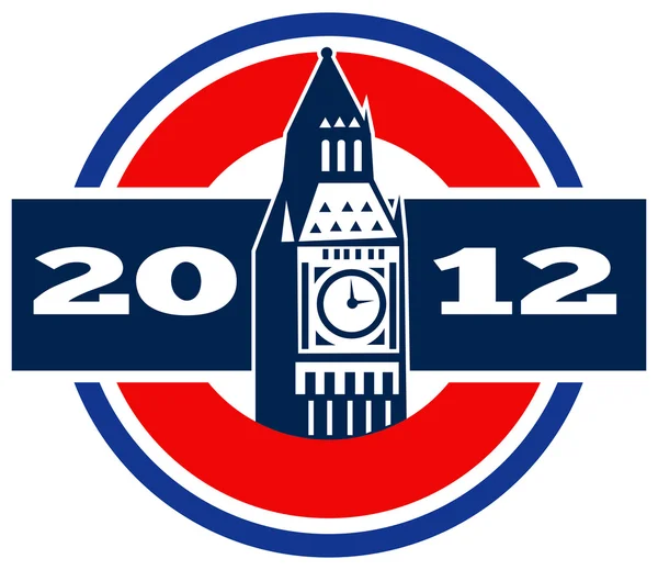 Londra büyük ben saati tower2012 — Stok fotoğraf