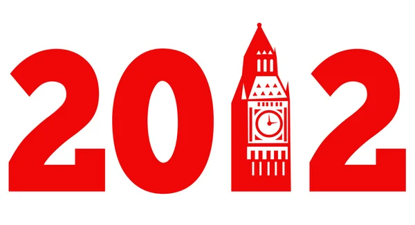 Londra big ben saat kulesi 2012 — Stok fotoğraf