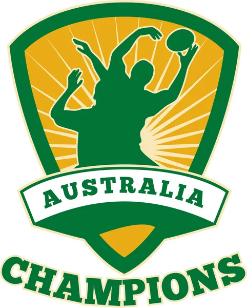 Чемпионы Австралии по регби — стоковое фото