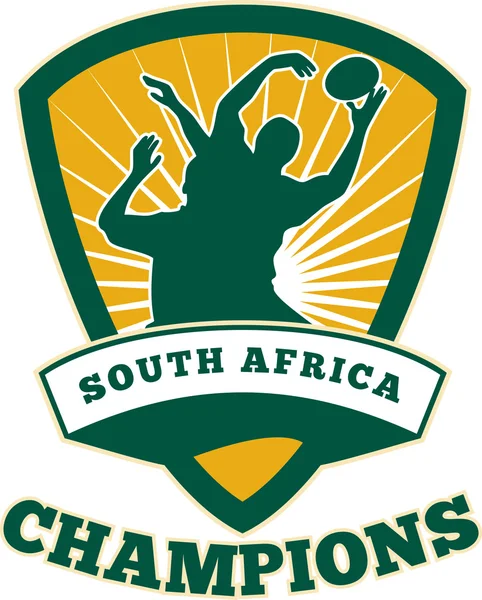 Campeões do Rugby Player África do Sul — Fotografia de Stock