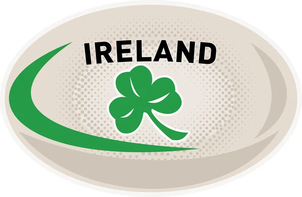 Rugby piłka Irlandia koniczyna — Zdjęcie stockowe