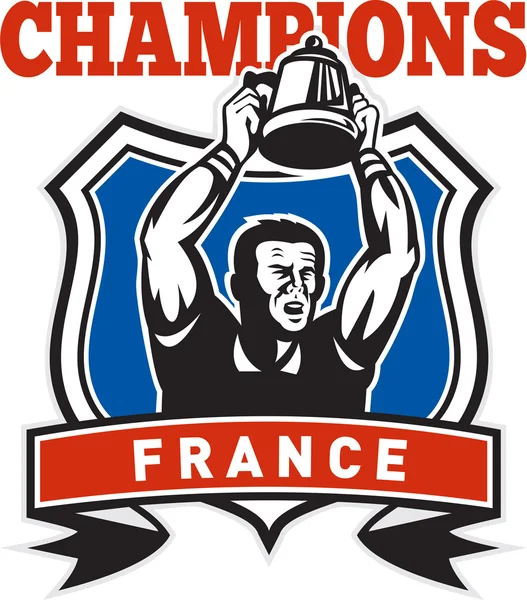 Rugby player champions cup France — Stock Photo, Image