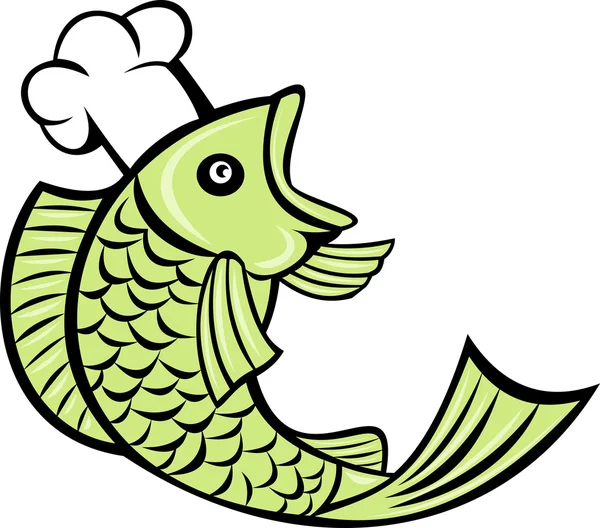 Ryby kucharz kucharz piekarz — Zdjęcie stockowe