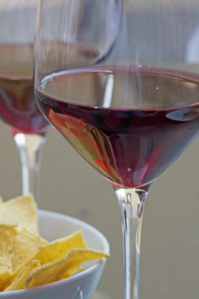 Wine and appetizer — Stock Photo, Image