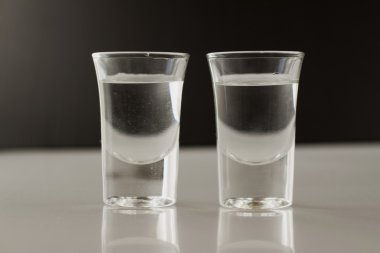 Two little glasses clipart