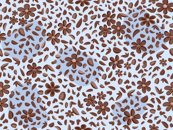 Deux couleurs florales sans couture fond de motif — Image vectorielle